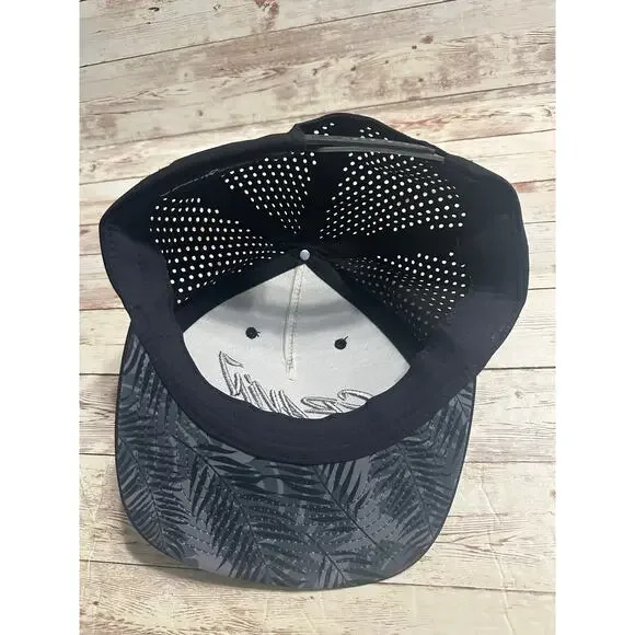 Cravin Golf Baseball Cap Hat Adjustable One Size O/S Snap Back Black Gray Mesh - Picture 5 of 6